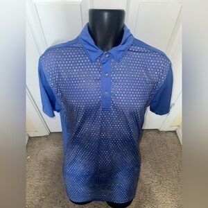 Men’s used Slazenger Golf polo blue shirt size M medium logo